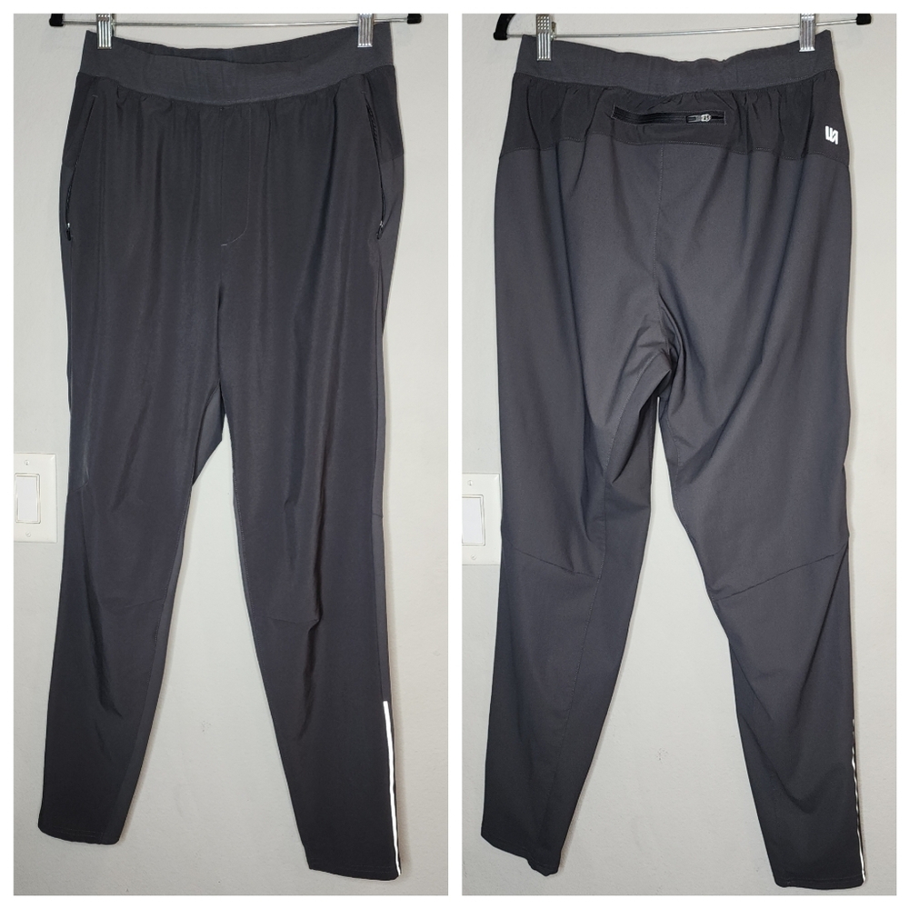 VRST Accelerate Grey Running Pants 3-Pocket Men's Size Medium Four Way Stretch